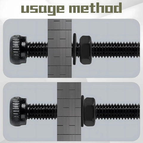 Diagram showing use of 510 Pcs M2 Socket Cap Screws Kit With Nuts, Washers, And Wrench in DIY projects and repairs.