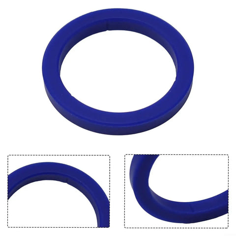 9Mm Silicone Espresso Group Head Gasket Seal For E61 Espresso Machines Blue Replacement Ring 72Mm Od 58Mm Id displayed from different angles