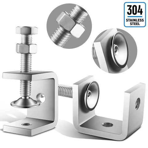 10-pack mini C-clamps, 1-inch jaw, 304 stainless steel, by Amazon