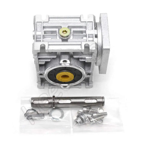 Worm Gearbox NMRV-030 Speed Reducer 80 to 1 Ratio for Stepper Motor and Servo Systems with 11mm input and 14mm output bore