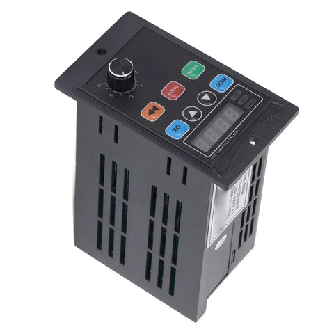 Compact 400W Variable Frequency Drive Inverter with plug-and-play for 110V single phase to 3 phase 0 to 220V output, LED digital display