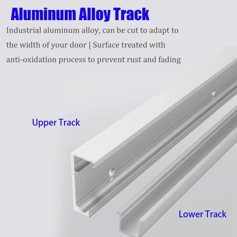 Hidden Sliding Barn Door Hardware And Track With Invisible Sliding Door System Floating Wall Mounted Track aluminum alloy