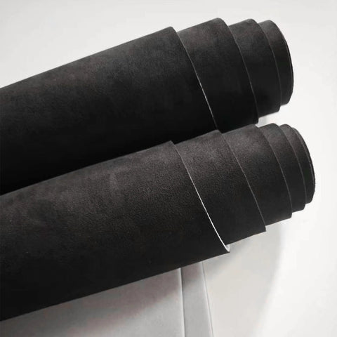 Suede Auto Headliner Fabric 120 By 60 Inches With Foam Backing Black Interior rolled view