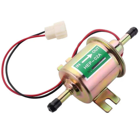 12V Electric Fuel Pump Transfer Kit Low Pressure Universal For Gas And Diesel Vehicles Boats 2.5 To 4 Psi With 8mm Inlet And Outlet