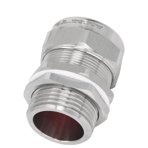 Stainless Steel Cable Gland Connector IP66 Explosion Proof Dual Sealing G1 Thread M32 NPT 1 Inch for Electrical Junction Boxes
