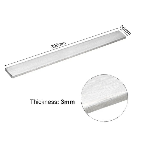 Premium 304 Stainless Steel Flat Bar 1/8 Inch Thick 1 3/16 Inch Wide 11 3/4 Inch Long With Brushed Finish Trim Strips For Kitchen Upgrades DIY Crafts And Home Improvement Projects Uxcell