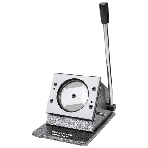 3 Inch Badge Button Maker Die Cutter with heavy duty metal base, sharp steel blade, for circle graphics and custom button making