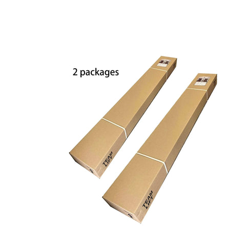 Boxes containing Solid Wood Double Sliding Barn Door 84 Inch By 84 Inch With Hardware Kit Multicolor Finish Assembly Required