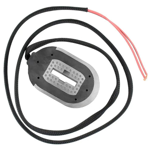 Front view magnet kit for trailer brake assembly; fits 12-1/4 x 3-3/8 or 12-1/4 x 4 in, plate with braided black cable