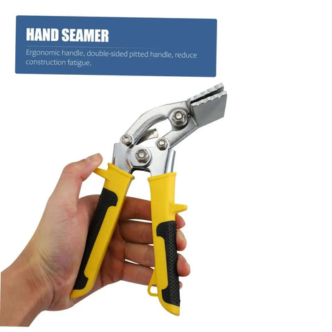 Heavy Duty Hand Seamer Tool For Metal Plate Folding And Seam Bending Ergonomic Over Molded Non Slip Handle Pro Grade All Steel