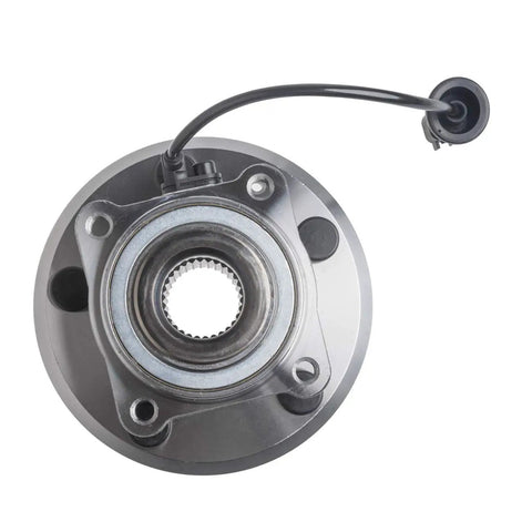 Top view of Rear Wheel Bearing And Hub Assembly For 2010 2017 Chevy Equinox And 2010 2017 GMC Terrain 5 Stud Hub With ABS Direct Replacement