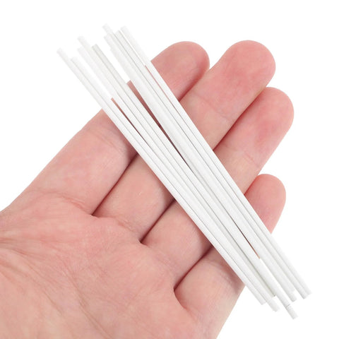 TEHAUX alumina kiln hanging rods, 10-pack, white ceramic firing supports, 3.94 in long for beads and pendants