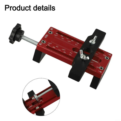 Heavy Duty Cabinet Door Positioner Clamp, Adjustable Aluminum Alloy Vertical Installation Tool for precise alignment.