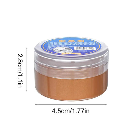 Small jar of Copper Anti Seize Heatproof Lubricant and Anti Seize Compound, with measurements 4.5cm diameter, 2.8cm height