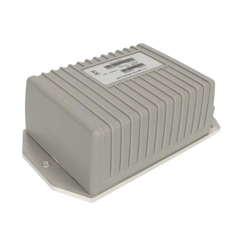 Front view of Hamwesh 48V 250A DC motor controller with ribbed gray housing and mounting plate.