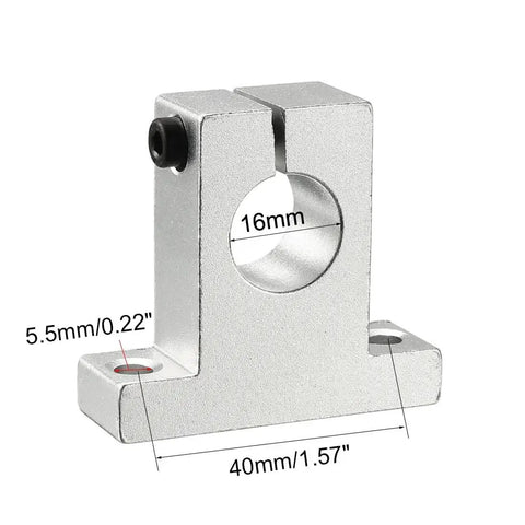 4 Pack SK16 Aluminum Linear Rod Rail Shaft Supports For 16mm Linear Motion Guides Ideal For CNC Machines And 3D Printers