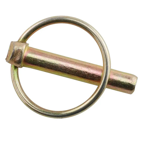 Beefy Four Pack 45mm Heavy Duty Linch Pin Locking Pin Kit M8 5 Sixteenth Inch for heavy machinery, Q235 carbon steel, side view