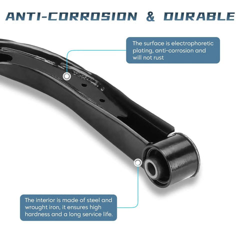 Front Upper Control Arm With Ball Joint Assembly Left And Right Replacement Kit For Nissan Pathfinder Armada Titan And Infiniti QX56 QX80 2 Piece Set Built For Tough Roads And A Long Lasting Beefed Up Ride close-up view