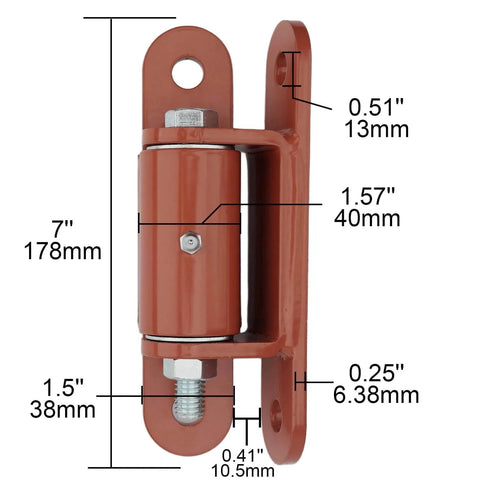 7 Inch Heavy Duty Gate Hinges 1100 Lb Capacity Bolt On Weld On Carbon Steel Hinges for Driveway Gates with measurements