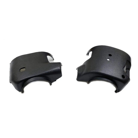 Upper and lower Steering Column Shroud Cover for Tilt Steering Fits 1999 to 2002 Silverado in black plastic