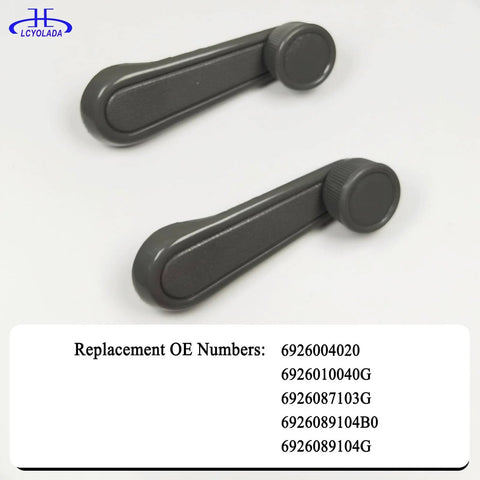 Interior Window Crank Handle Textured Gray Compatible With Toyota Vehicles Including 1973 To 2017 Tundra Yaris Matrix