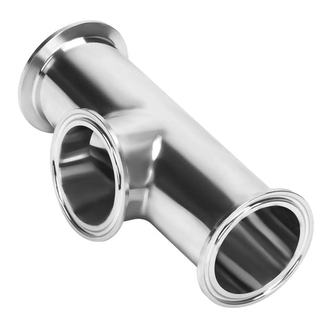 DERNORD 2-inch tri-clamp tee, stainless steel 304, 51mm OD pipe, brewing system fitting