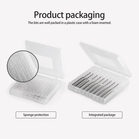 Ball Nose End Mill With One Eighth Inch Shank And One Sixteenth Inch Cutting Diameter For CNC Router Bits Two Flute Spiral Engraving Milling Cutter For MDF Wood Acrylic PVC Engraving And Carving Tool Pro Grade Performance in plastic case with foam insert