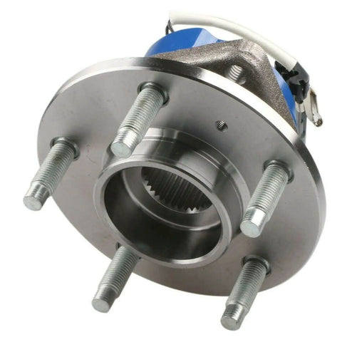 Set of 2 Front Wheel Hub and Bearing Assemblies, 5-Lug ABS, Fits 2006-2011 Buick Lucerne, metal hub with 5 lugs