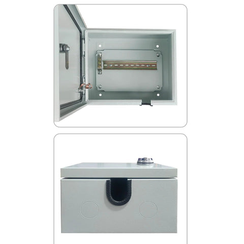 Durable Steel Electrical Enclosure Box for Electronics Waterproof Wall Mounted Junction Box open view
