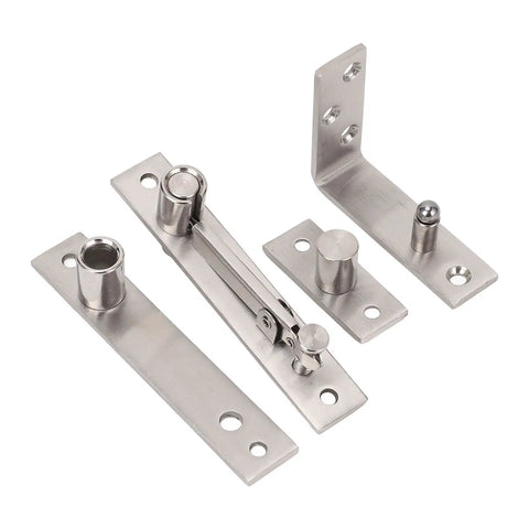 Concealed Door Pivot Hinge Stainless Steel Heavy Duty Brushed Finish 180 Degree Rotation 300 Lbs Load Capacity