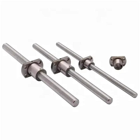 Pro Grade Miniature Ball Screw Kit with SFK0802 SFK1002, 6mm 8mm 10mm lead screws, ball nut, anti backlash nut, chromium steel