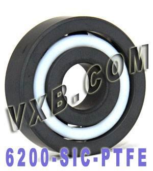 6200 Full Ceramic Bearing Silicon Carbide 10x30x9 SiC - VXB Ball Bearings