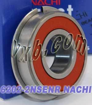 6202-2NSENR Nachi Bearing Sealed C3 Snap Ring Japan 15x35x11 Bearings - VXB Ball Bearings