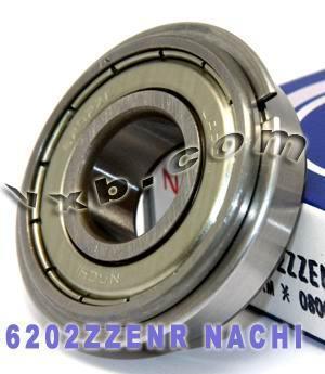 6202ZZENR Nachi Bearing Shielded C3 Snap Ring Japan 15x35x11 Bearings - VXB Ball Bearings