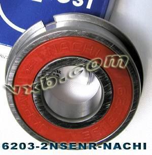 6203-2NSENR Nachi Bearing Sealed C3 Snap Ring Japan 17x40x12 Bearings - VXB Ball Bearings