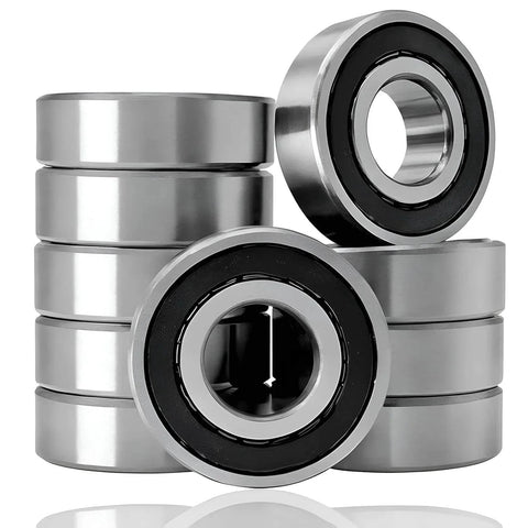 10 Pcs 6203-2RS Double Rubber Seal Deep Groove Ball Bearings 17x40x12mm Pre Lubricated for High RPM Stable Performance