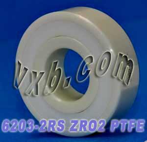 6203-2RS Full Ceramic Sealed 17mm Metric ZrO2 Bearing - VXB Ball Bearings