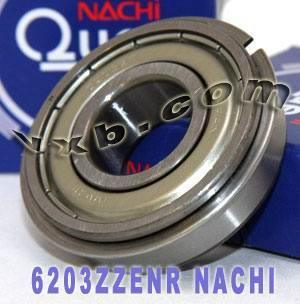 6203ZZENR Nachi Bearing 17x40x12 Shielded C3 Snap Ring Japan Bearings - VXB Ball Bearings