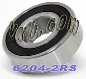 6204-2RS Ball Bearing Dual Sided Rubber Sealed Deep Groove 20x47x14 (4PCS) - VXB Ball Bearings