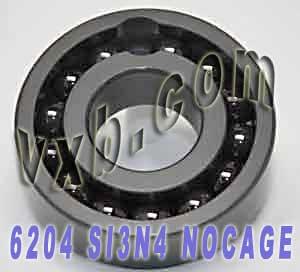 6204 Full Complement Ceramic Bearing 20x47x14 Si3N4 - VXB Ball Bearings