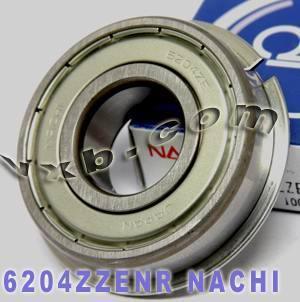 6204ZZENR Nachi Bearing Shielded C3 Snap Ring Japan 20x47x14 Bearings - VXB Ball Bearings