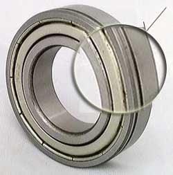 6205ZZN Shielded Bearing - snap ring groove 25x52x15mm