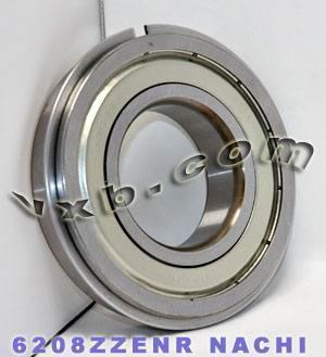 6208ZZENR Nachi Bearing Shielded C3 Snap Ring Japan 40x80x18 Bearings - VXB Ball Bearings