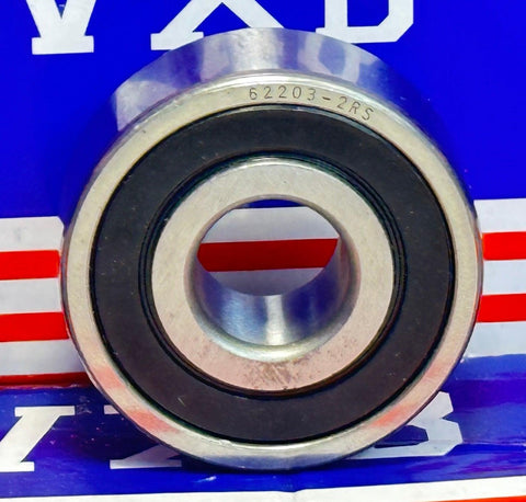 62203-2RS1 Ball Bearing Double Sealed ID 17mm OD 40mm Width 16mm