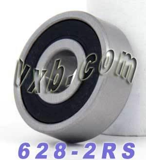 628-2RS Bearing 8x24x8 - Sealed - Miniature