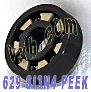 629 Full Ceramic Bearing Si3N4/Peek 9x26x8 Miniature - VXB Ball Bearings