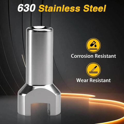 Durable stainless steel 3/4 inch strut channel adapter for 19mm bolt heads, corrosion and wear resistant, front view