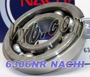 6306NR Nachi Bearing Open C3 Snap Ring Japan 30x72x19 Bearings - VXB Ball Bearings