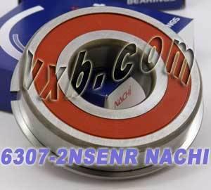 6307-2NSENR Nachi Bearing Sealed C3 Snap Ring Japan 35x80x21 Bearings - VXB Ball Bearings