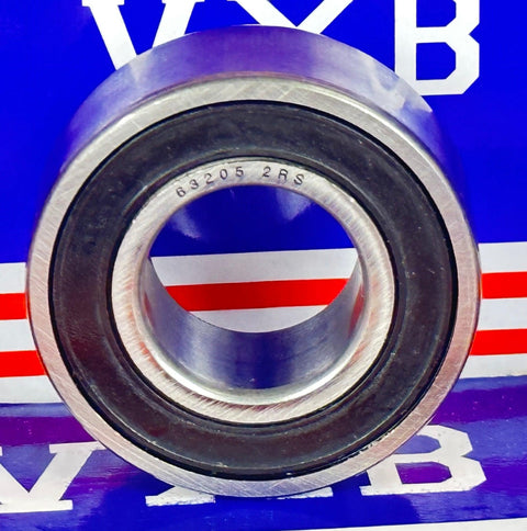 63205-2RS Ball Bearing ID 25mm x OD 52mm x Width 21mm - Double Sealed